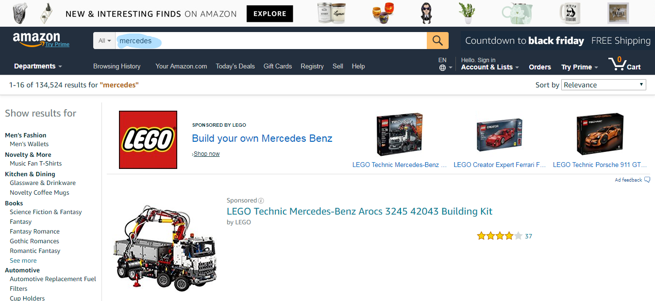 Amazon Keywords Mercedes