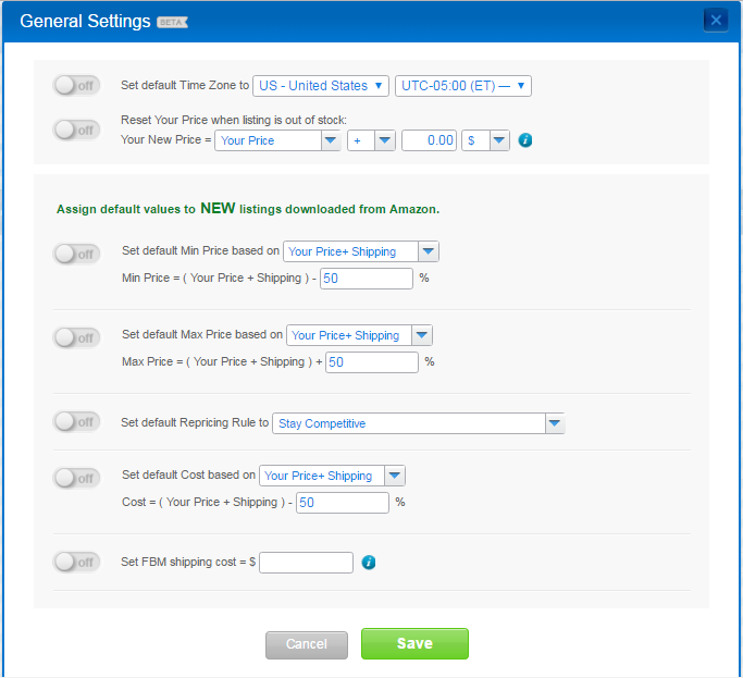 General Settings