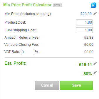 BQool new price calculator