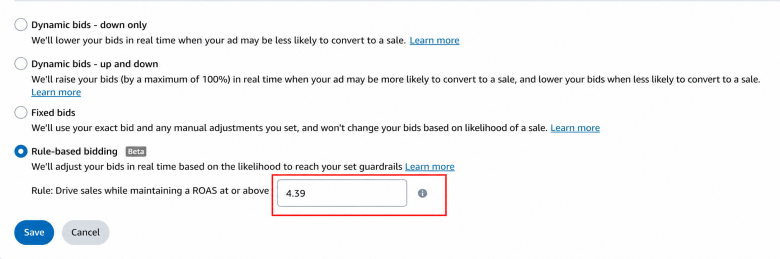 Target ROAS in Amazon Sponsored Ads Campaigns