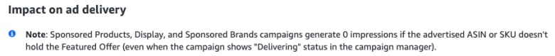 Feature offer status and sponsored ads