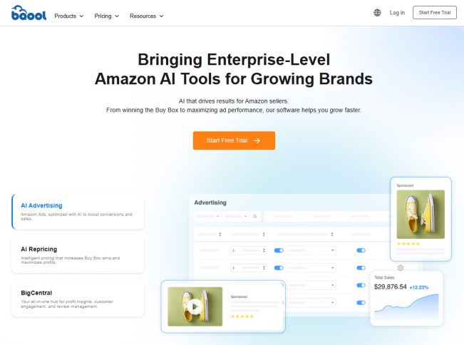 BQool homepage screenshot