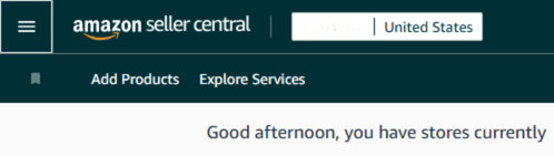 Amazon Seller Central Menu Bar